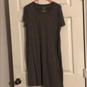 Heather grey medium length dress